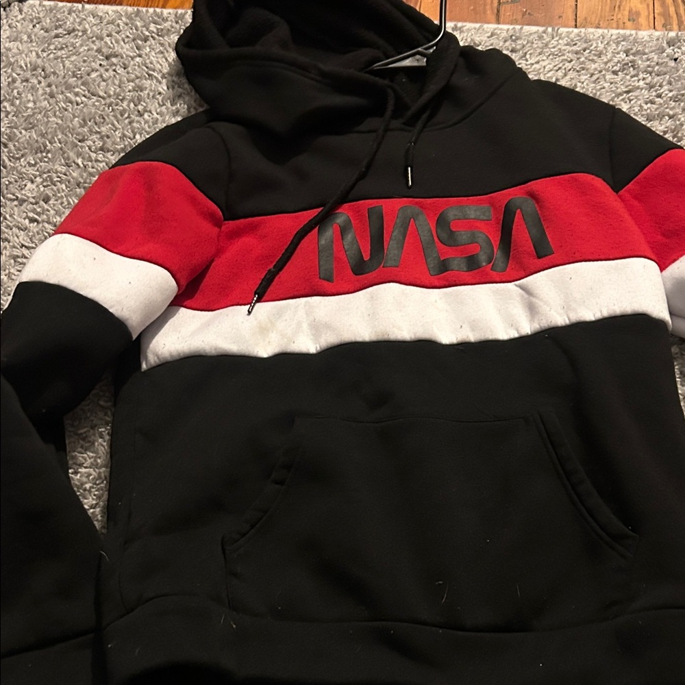 NFINITY Black, Red, and White Men's Hoodie